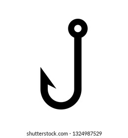 fishing hook icon vector