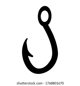Fishing hook icon vector design template
