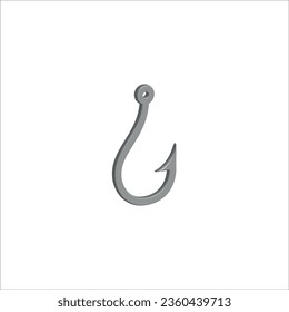 fishing hook icon vector design