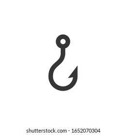 Fishing Hook Icon Vector Illustration