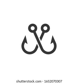 Fishing Hook Icon Vector Illustration