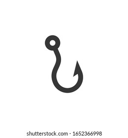 Fishing Hook Icon Vector Illustration