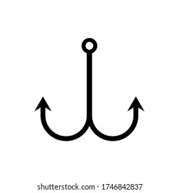 Fishing Hook Icon Vector Illustration