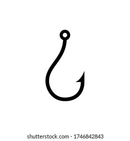 Fishing Hook Icon Vector Illustration