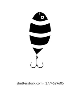 fishing hook icon vector illustration logo template