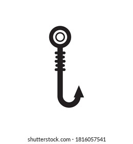 Fishing Hook Icon Vector Illustration Fishing Hook Icon Vector Illustration