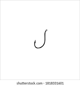 Fishing Hook Icon Vector Illustration