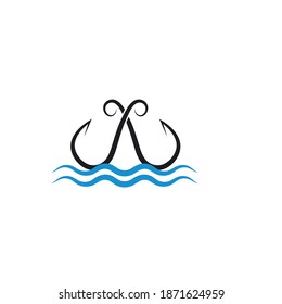 fishing hook  icon vector illustration design