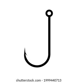 Fishing Hook Icon Vector Illustration