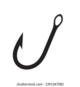 Fishing Hook icon vector isolated