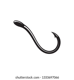 Fishing hook icon  Vector Logo Template