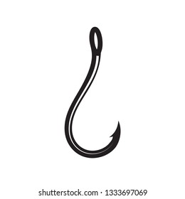 Fishing hook icon  Vector Logo Template