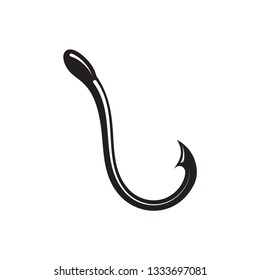 Fishing hook icon  Vector Logo Template