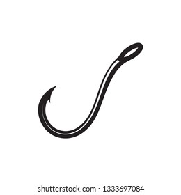 Fishing hook icon  Vector Logo Template