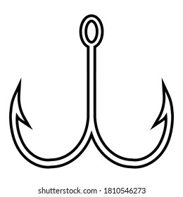 Fishing hook icon vector logo collection. eps 10