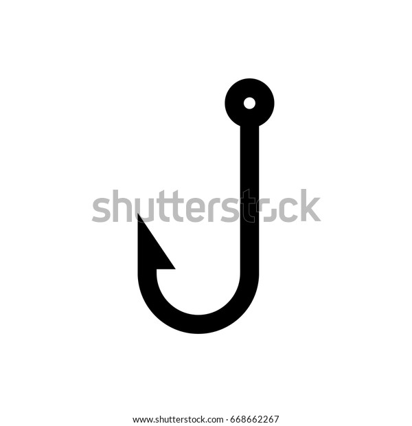 Fishing hook icon. Vector\
sign