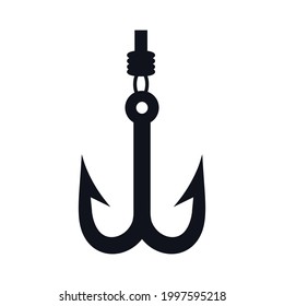fishing hook icons symbol vector elements for infographic web