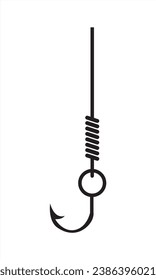 
fishing hook illustration on white background