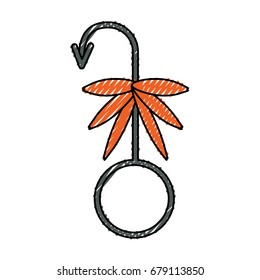 Fishing hook isolated