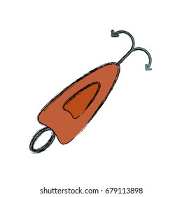 Fishing hook isolated