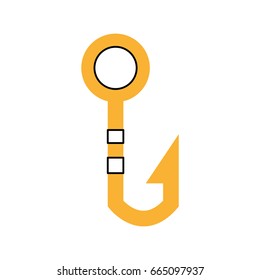 Fishing hook isolated icon
