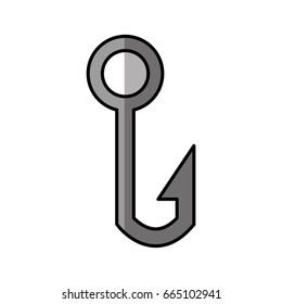 Fishing hook isolated icon