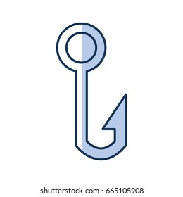 Fishing hook isolated icon