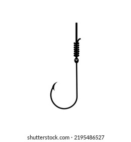 fishing hook with fishing line sign