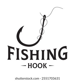 pesca gancho logotipo design, isca de pesca, loja de pesca, torneio, pescador, comunidade de pesca