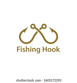 Fishing Hook logo simple sports and spot