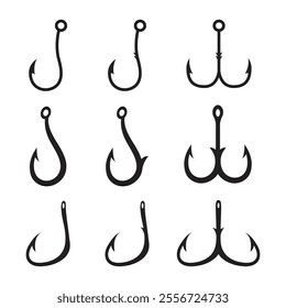 Fishing Hook Logo Vector Illustration