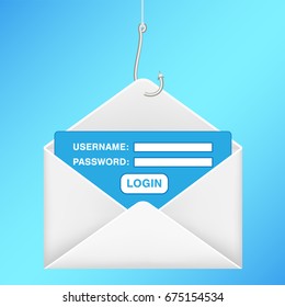 fishing hook phishing email username password login