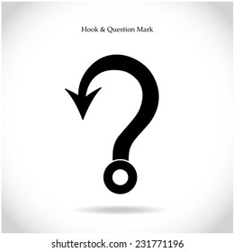 Fishing Hook Question Mark Sign On Stock Vector (Royalty Free ...