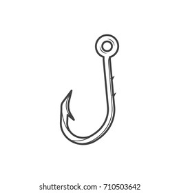 Fishing Hook sign vector illustration