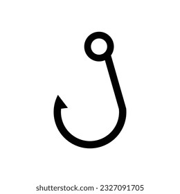 Cojín de pesca. Icono simple. Negro sobre fondo blanco
