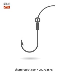 Fishing hook stock vector