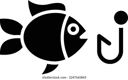 Fishing Hook Vector Icon which is suitable for commercial work and easily modify or edit it
