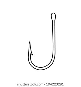 Fishing hook white