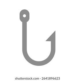 Fishing hooks. Simple icon. Black on white background white background simple eps 10 .icon vector color aris