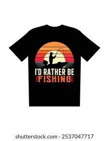 Angeln, Humor, Grafik, Angler, Boot, kann heute nicht arbeiten, Arm in cast, Silhouette, Sonnenuntergang, Vintage, lustig, Typografie, Design, Fischer, Erholung, entspannend, Freizeit, Wasser, Outdoor-Aktivität, Hobby, 