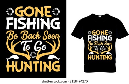 Fishing And Hunting Nature Hunter Fish Design T-Shirt