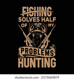 fishing hunting t shirt design, Fishing T Shirt royalty-free images