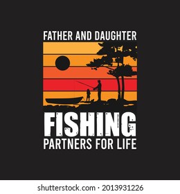 Fishing Hunting T-shirt Design vector
