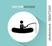 fishing icon design 
