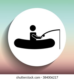 fishing icon design 