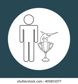 fishing icon design 