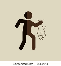 fishing icon design 