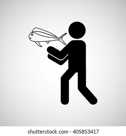fishing icon design 