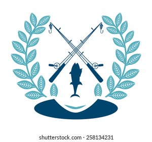 fishing icon design, vector illustration eps10 graphic 