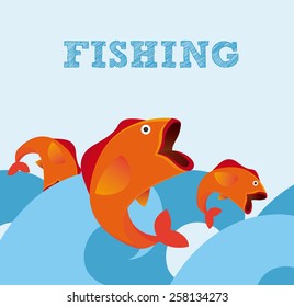 fishing icon design, vector illustration eps10 graphic 